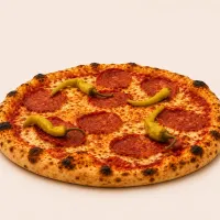 Pizza Diavola Casa Hunico, vedere laterală